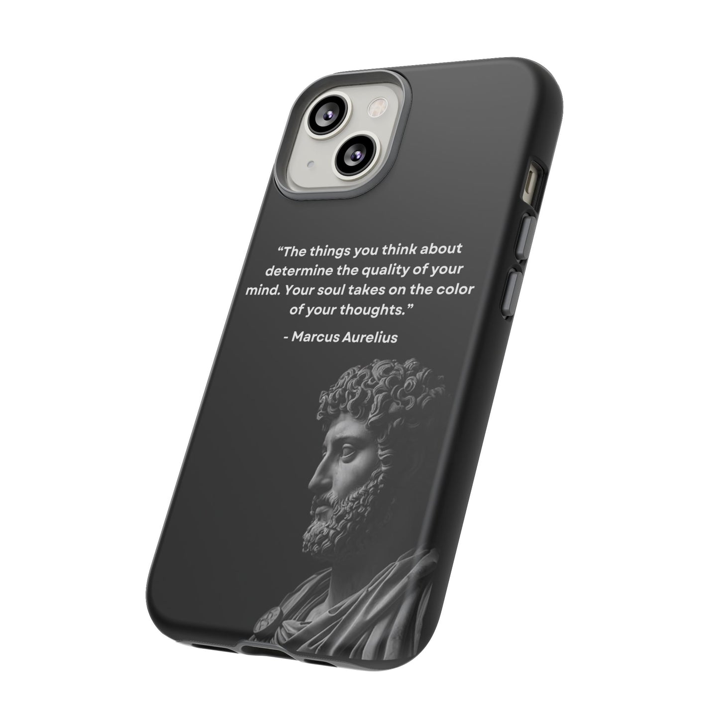“Color of Thought” – Marcus Aurelius Quote Tough Phone Case