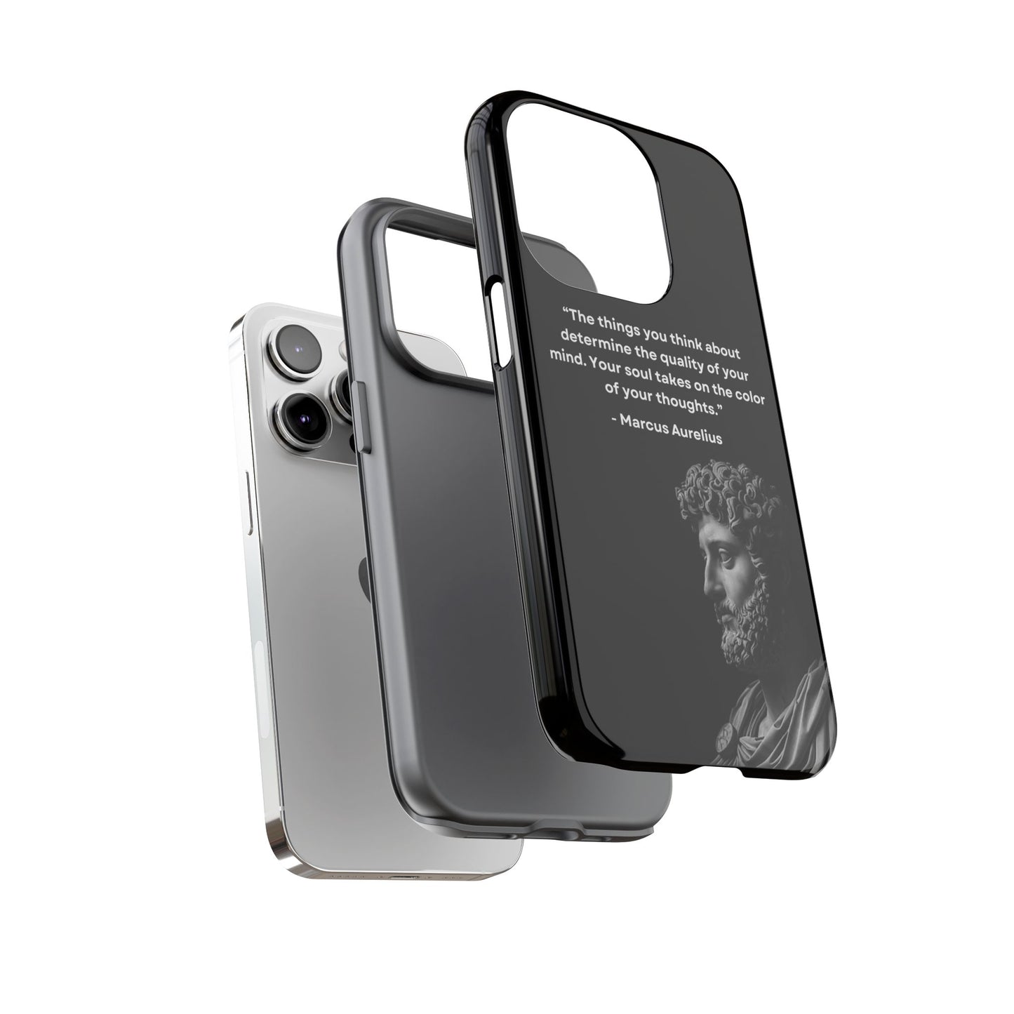 “Color of Thought” – Marcus Aurelius Quote Tough Phone Case