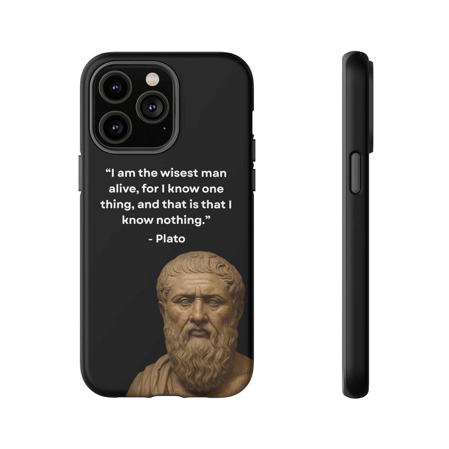 "Know Nothing, Own Wisdom" – Plato Tough Phone Case