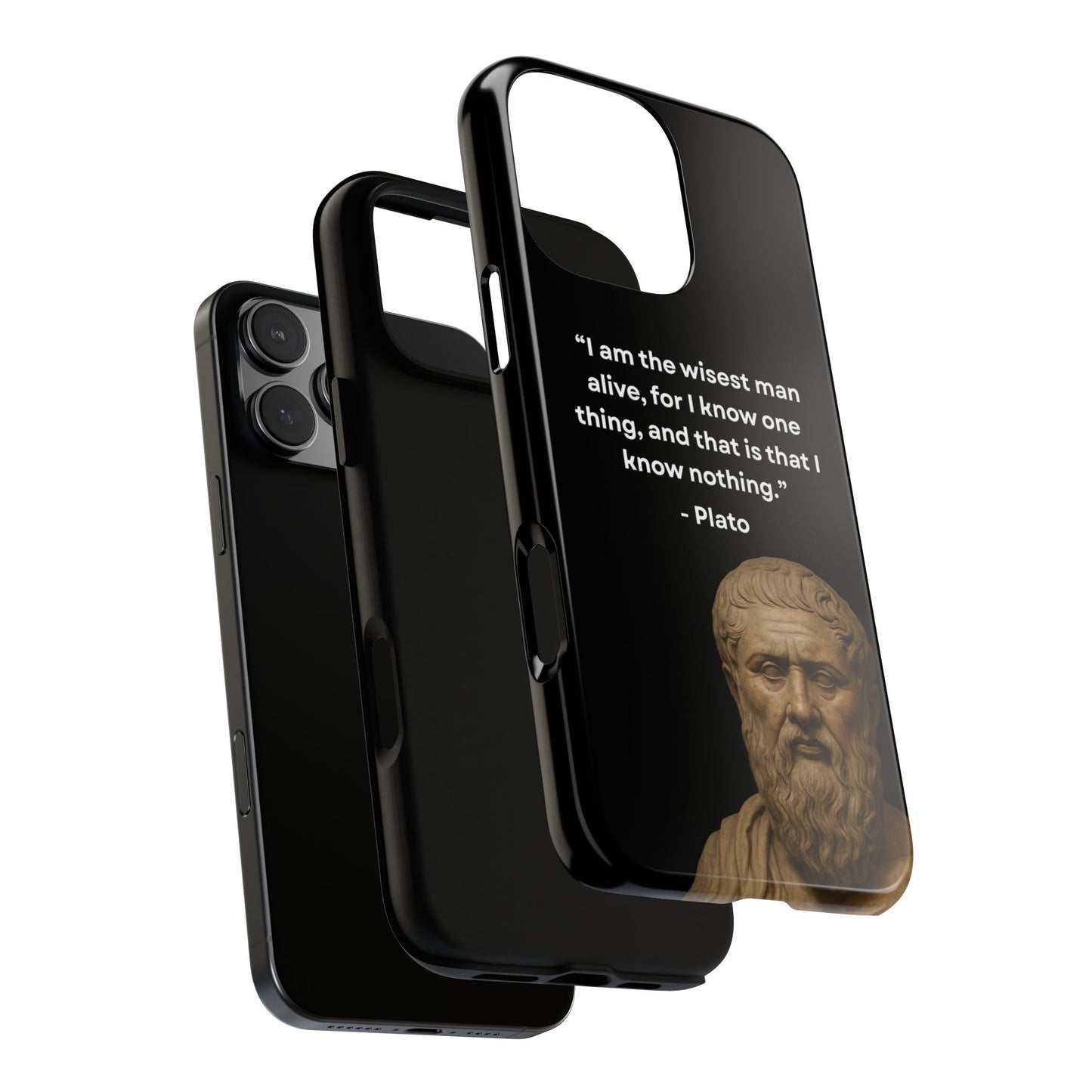 "Know Nothing, Own Wisdom" – Plato Tough Phone Case