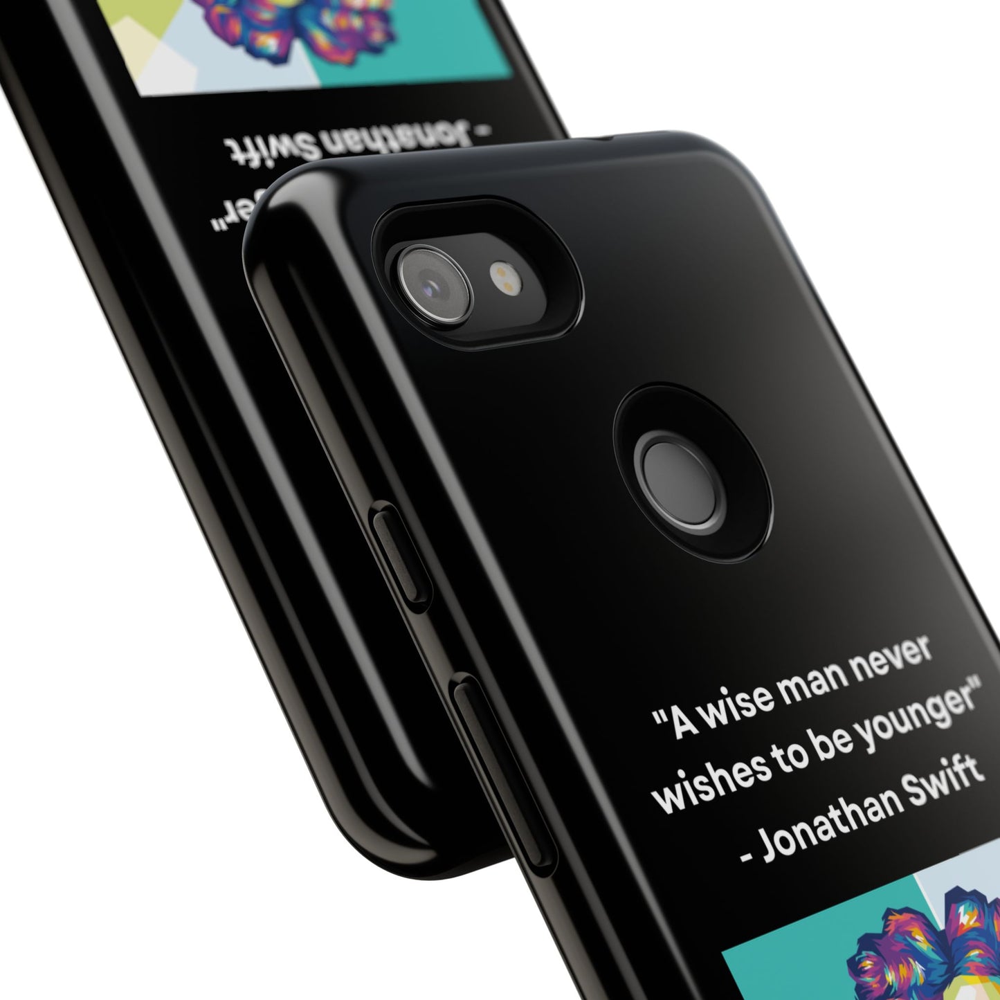 “Wisdom Over Youth” – Jonathan Swift Quote Tough Phone Case