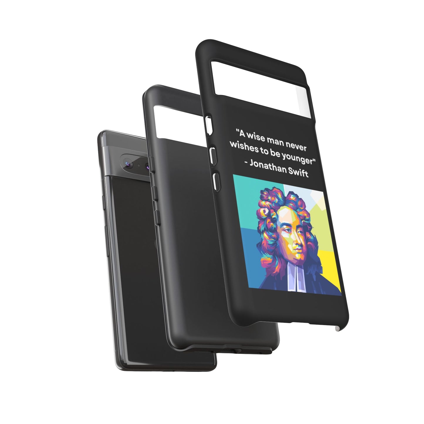 “Wisdom Over Youth” – Jonathan Swift Quote Tough Phone Case