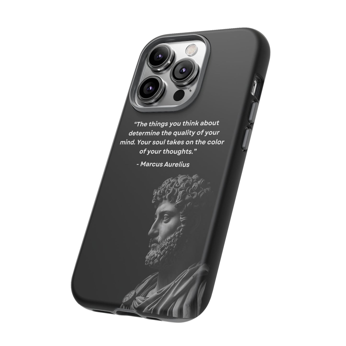 “Color of Thought” – Marcus Aurelius Quote Tough Phone Case
