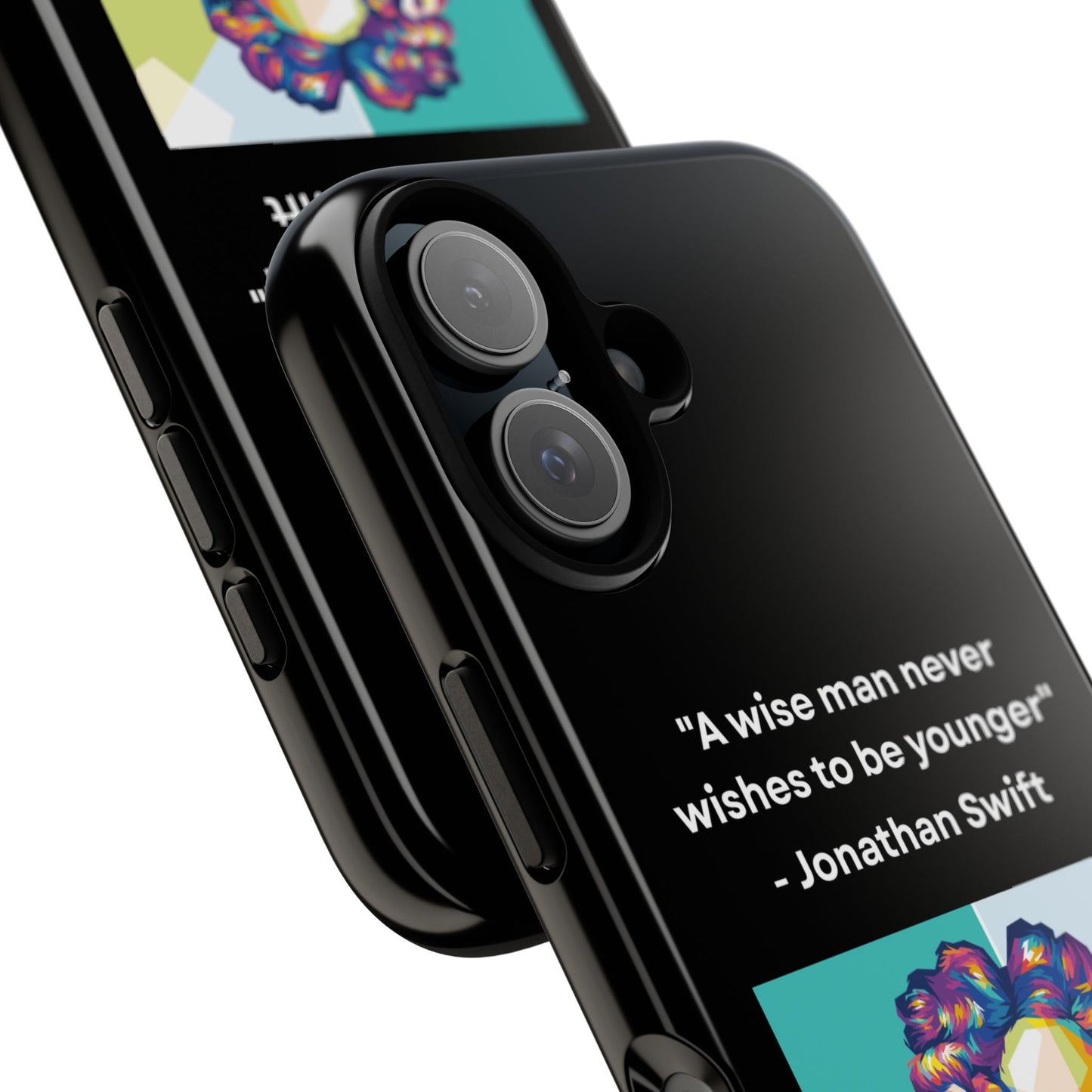 “Wisdom Over Youth” – Jonathan Swift Quote Tough Phone Case