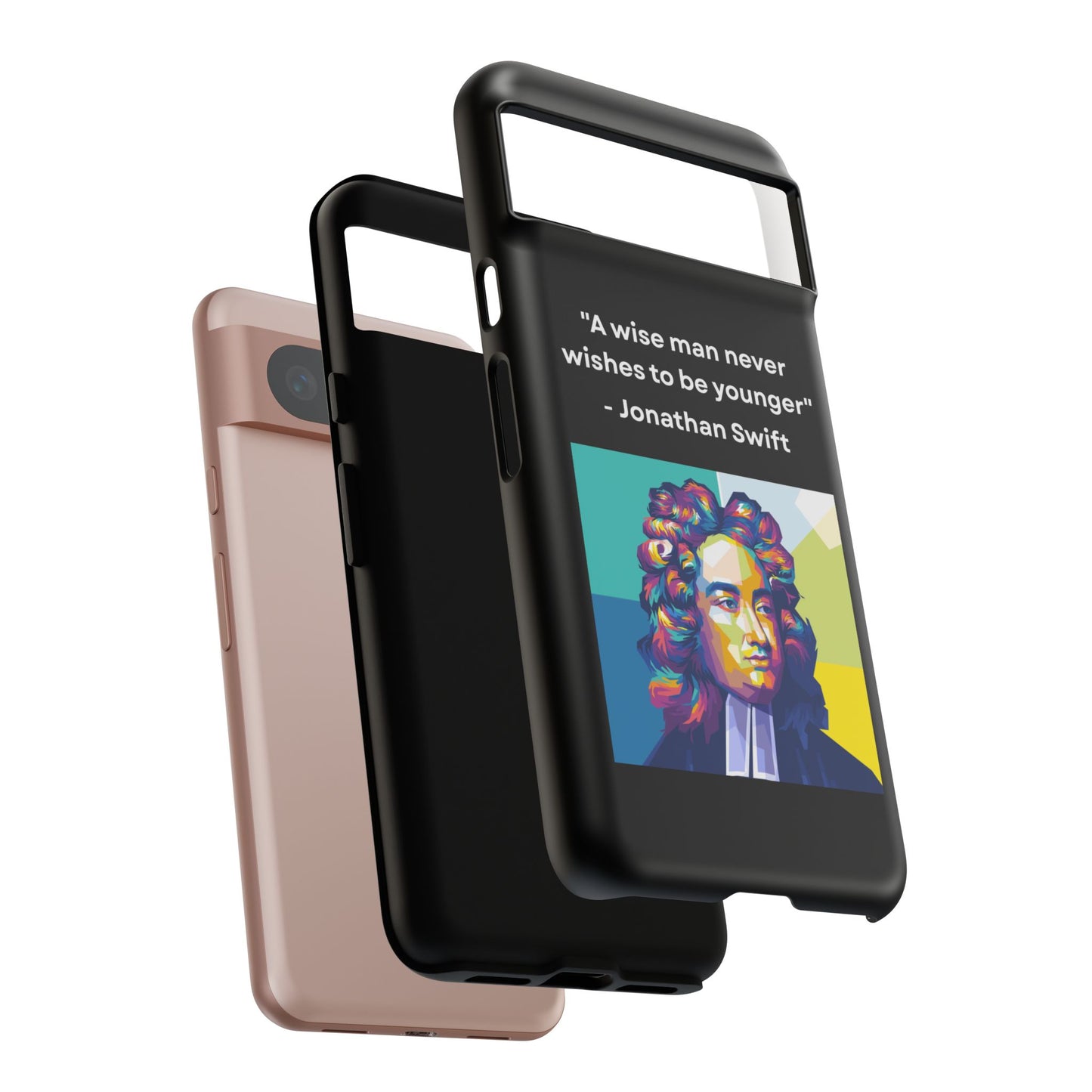 “Wisdom Over Youth” – Jonathan Swift Quote Tough Phone Case