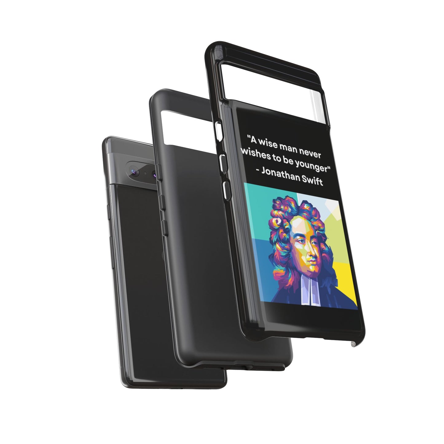 “Wisdom Over Youth” – Jonathan Swift Quote Tough Phone Case