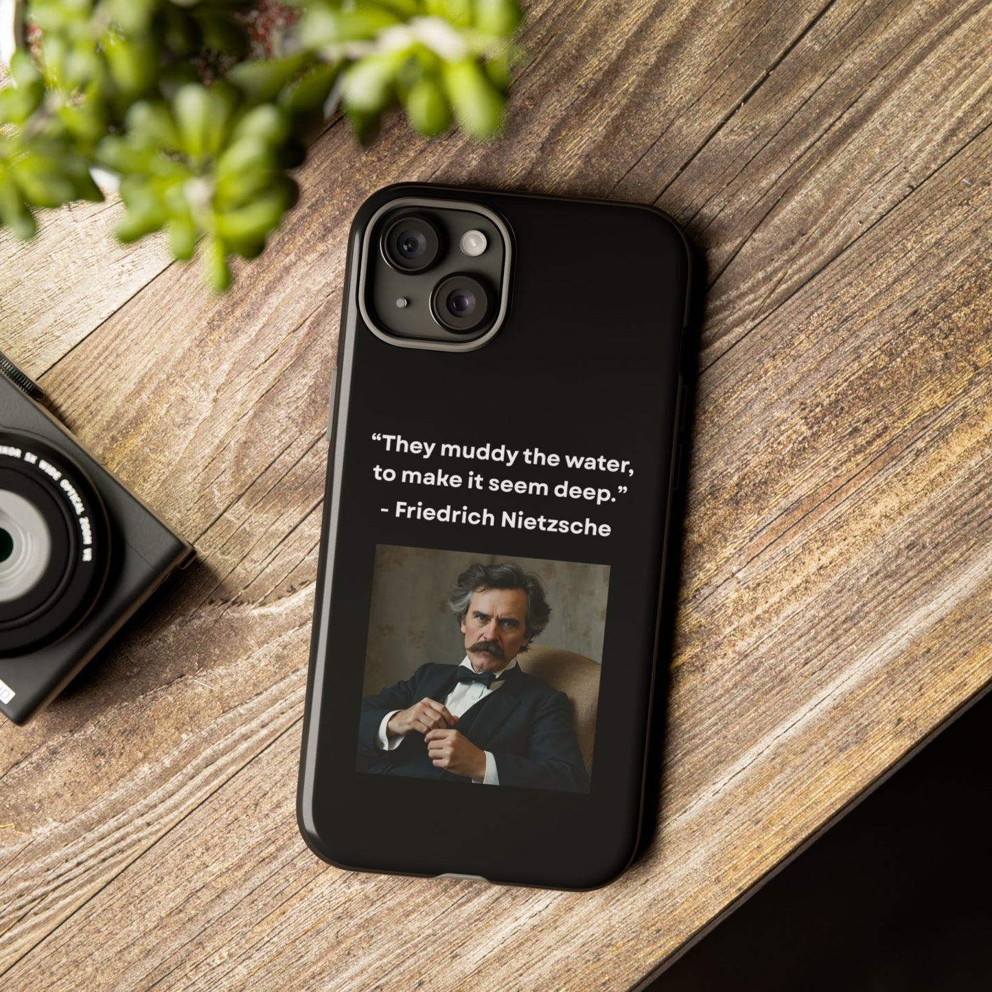 “False Depth” – Friedrich Nietzsche Quote Tough Phone Case