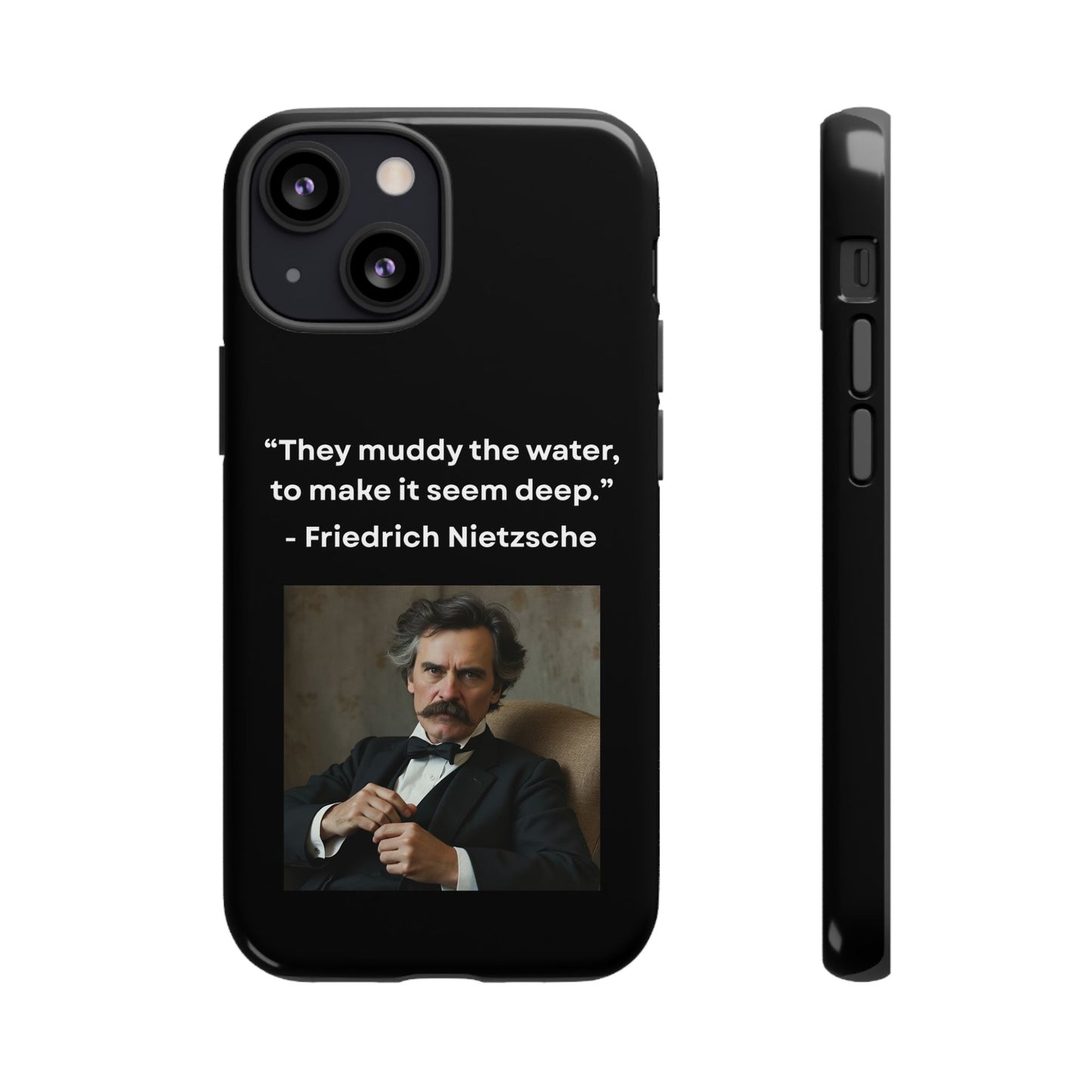 “False Depth” – Friedrich Nietzsche Quote Tough Phone Case