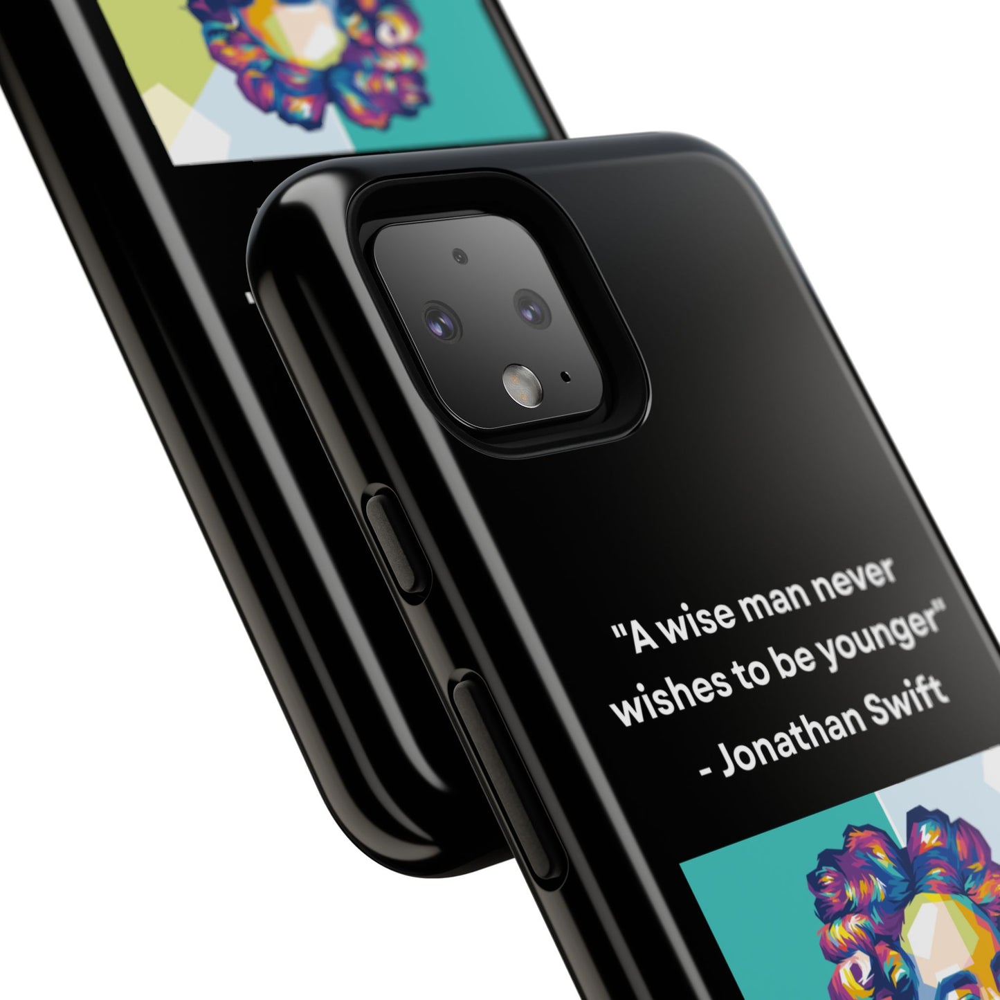 “Wisdom Over Youth” – Jonathan Swift Quote Tough Phone Case