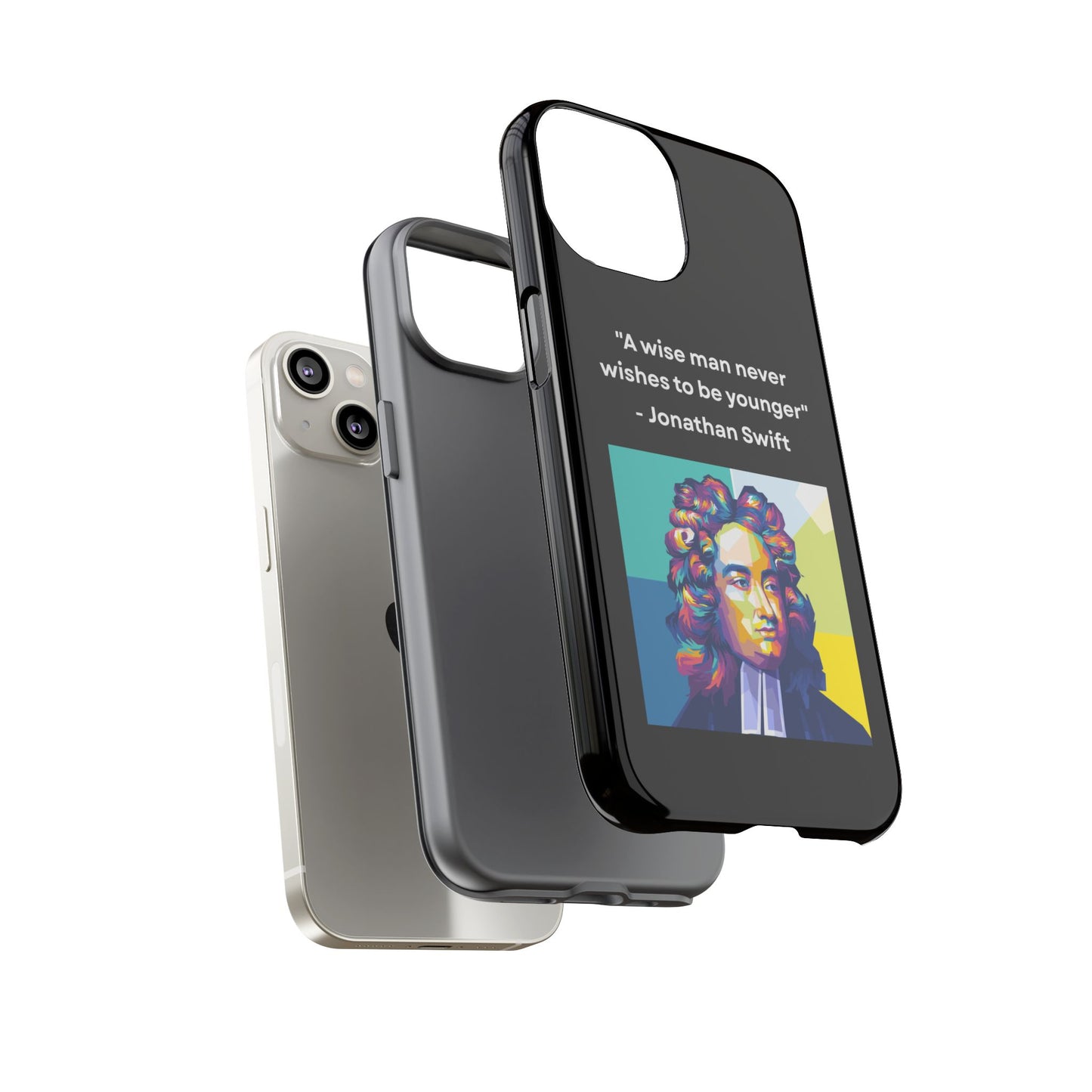 “Wisdom Over Youth” – Jonathan Swift Quote Tough Phone Case