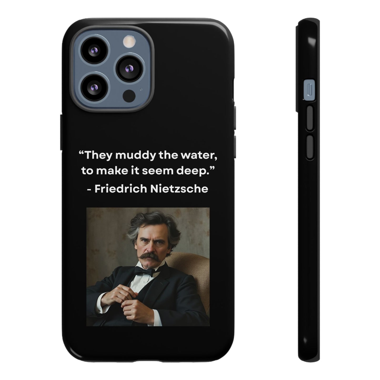 “False Depth” – Friedrich Nietzsche Quote Tough Phone Case