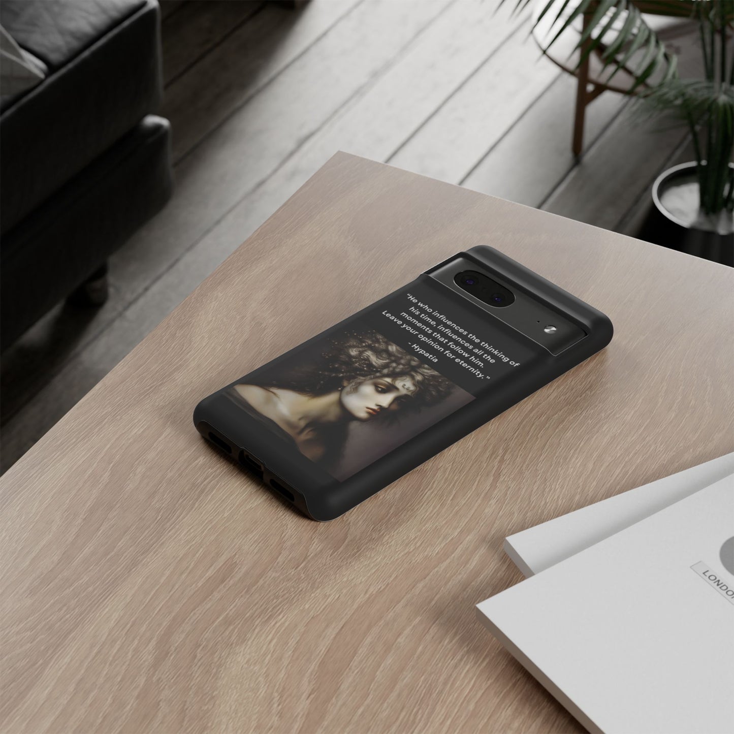 “Leave Your Mark” – Hypatia Quote Tough Phone Case