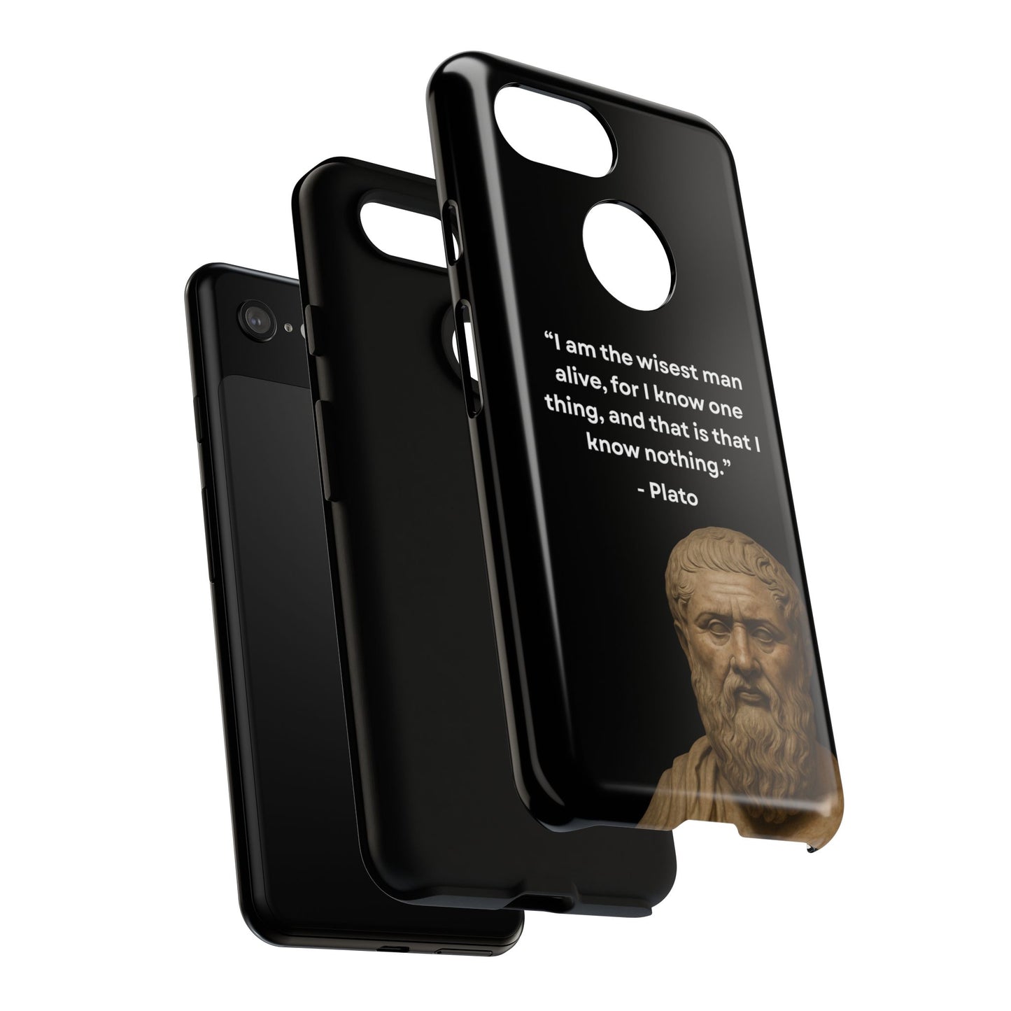 "Know Nothing, Own Wisdom" – Plato Tough Phone Case