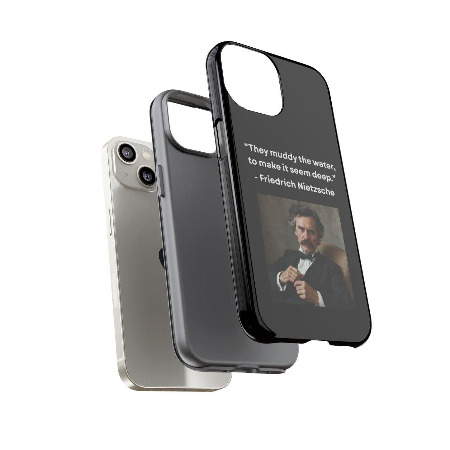 “False Depth” – Friedrich Nietzsche Quote Tough Phone Case