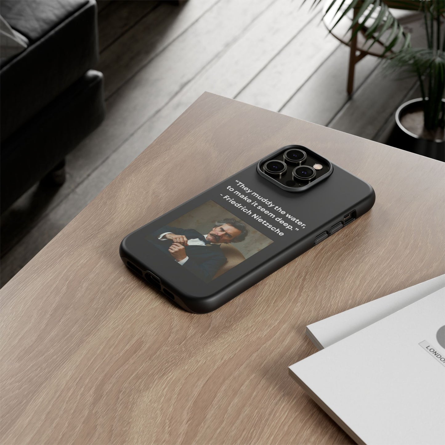“False Depth” – Friedrich Nietzsche Quote Tough Phone Case