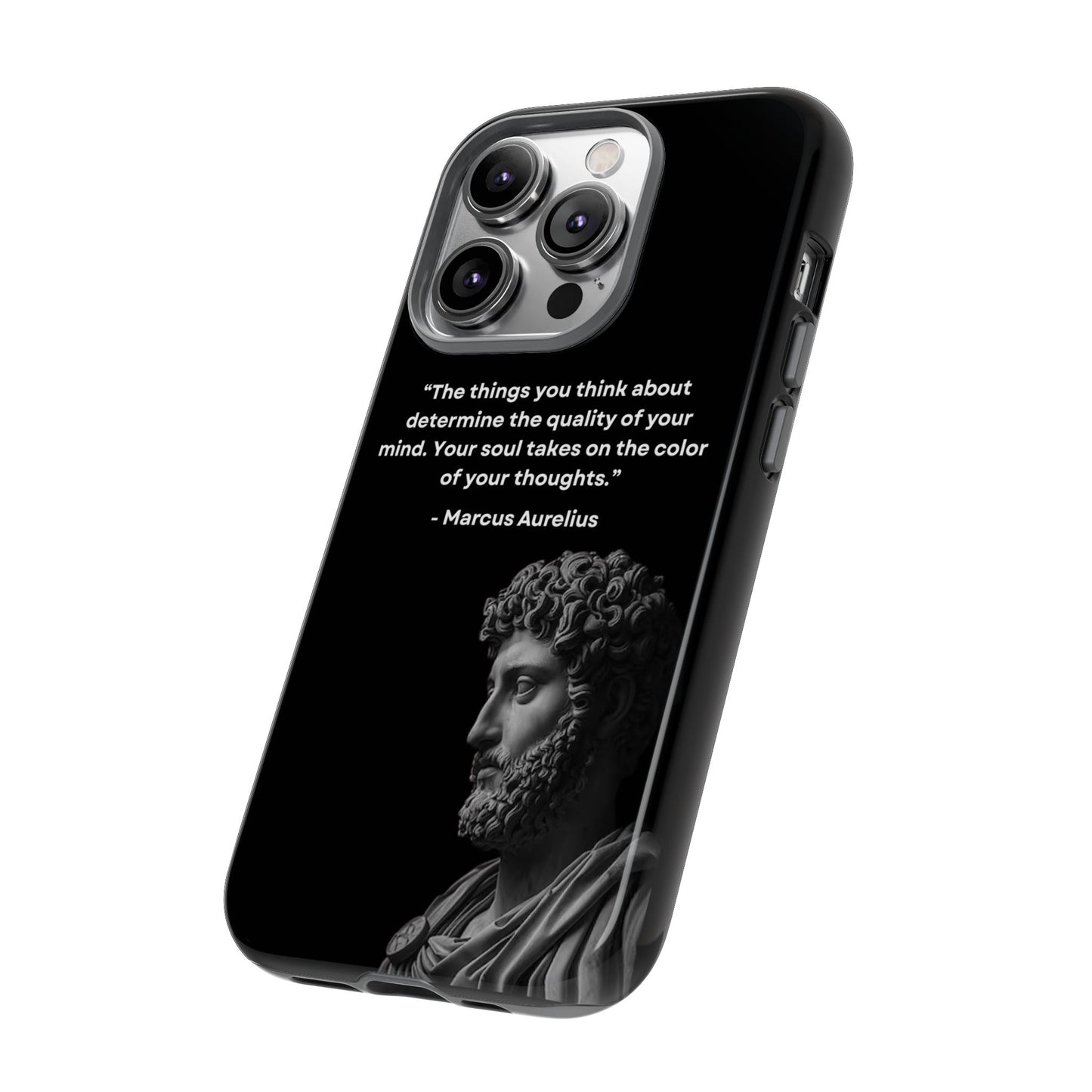 “Color of Thought” – Marcus Aurelius Quote Tough Phone Case