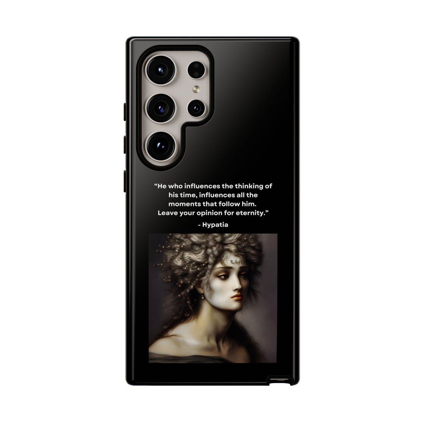 “Leave Your Mark” – Hypatia Quote Tough Phone Case
