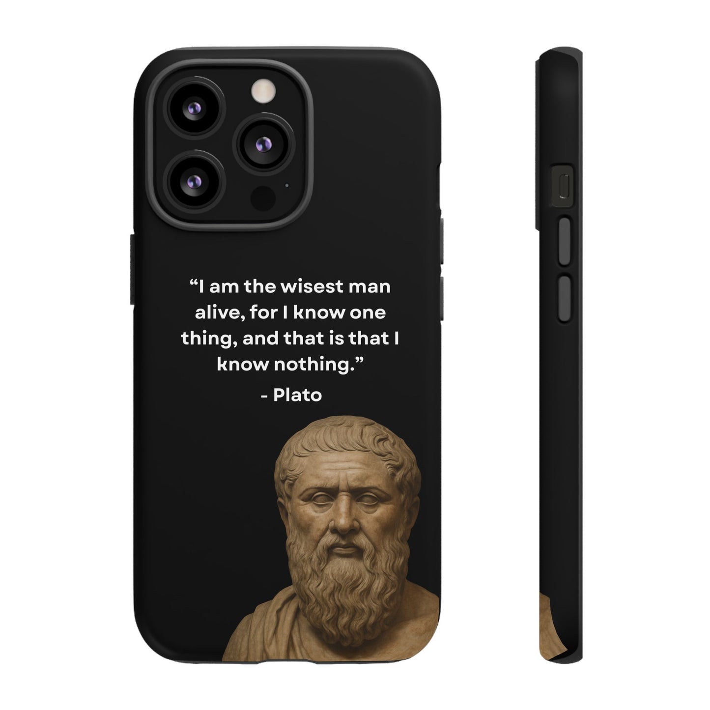 "Know Nothing, Own Wisdom" – Plato Tough Phone Case