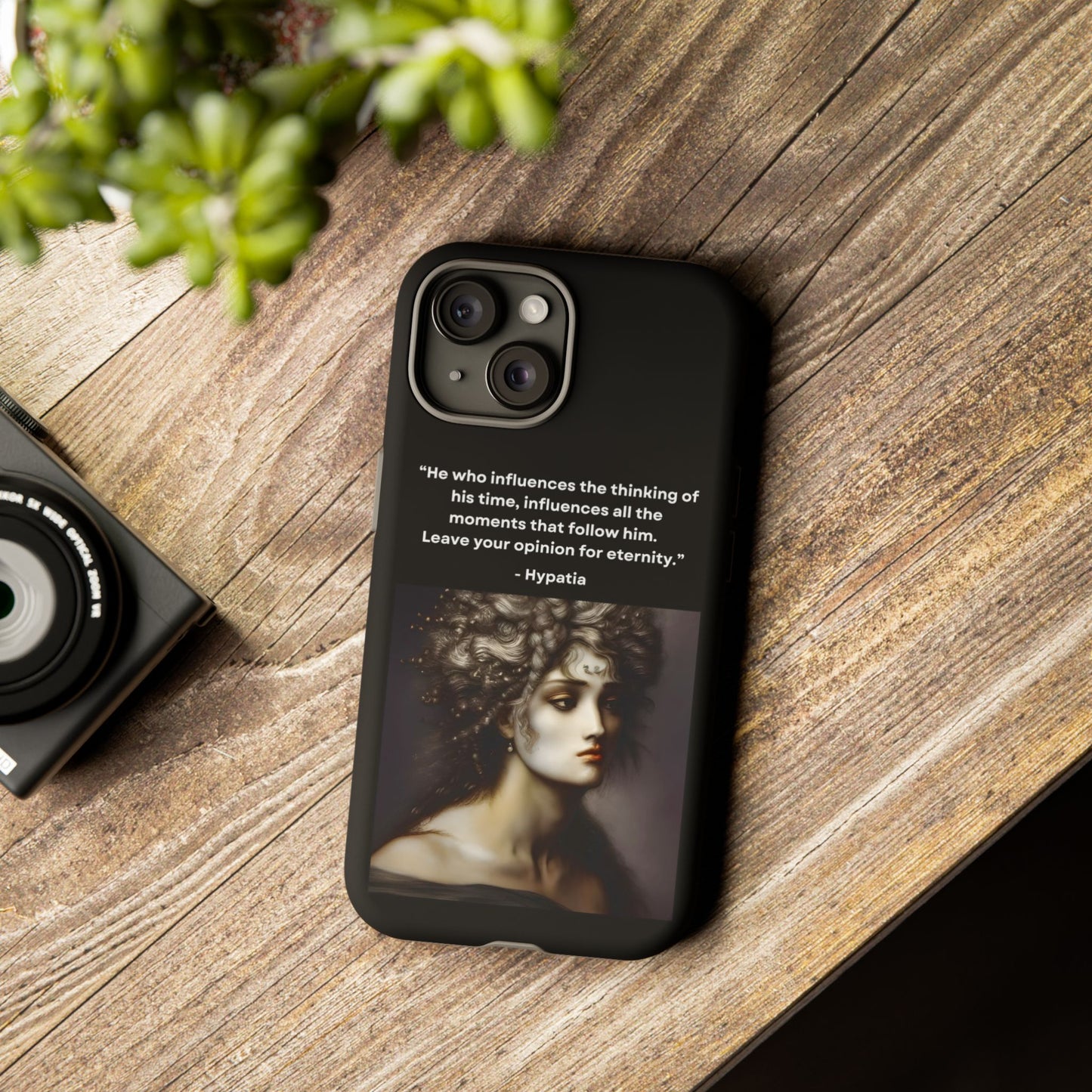 “Leave Your Mark” – Hypatia Quote Tough Phone Case