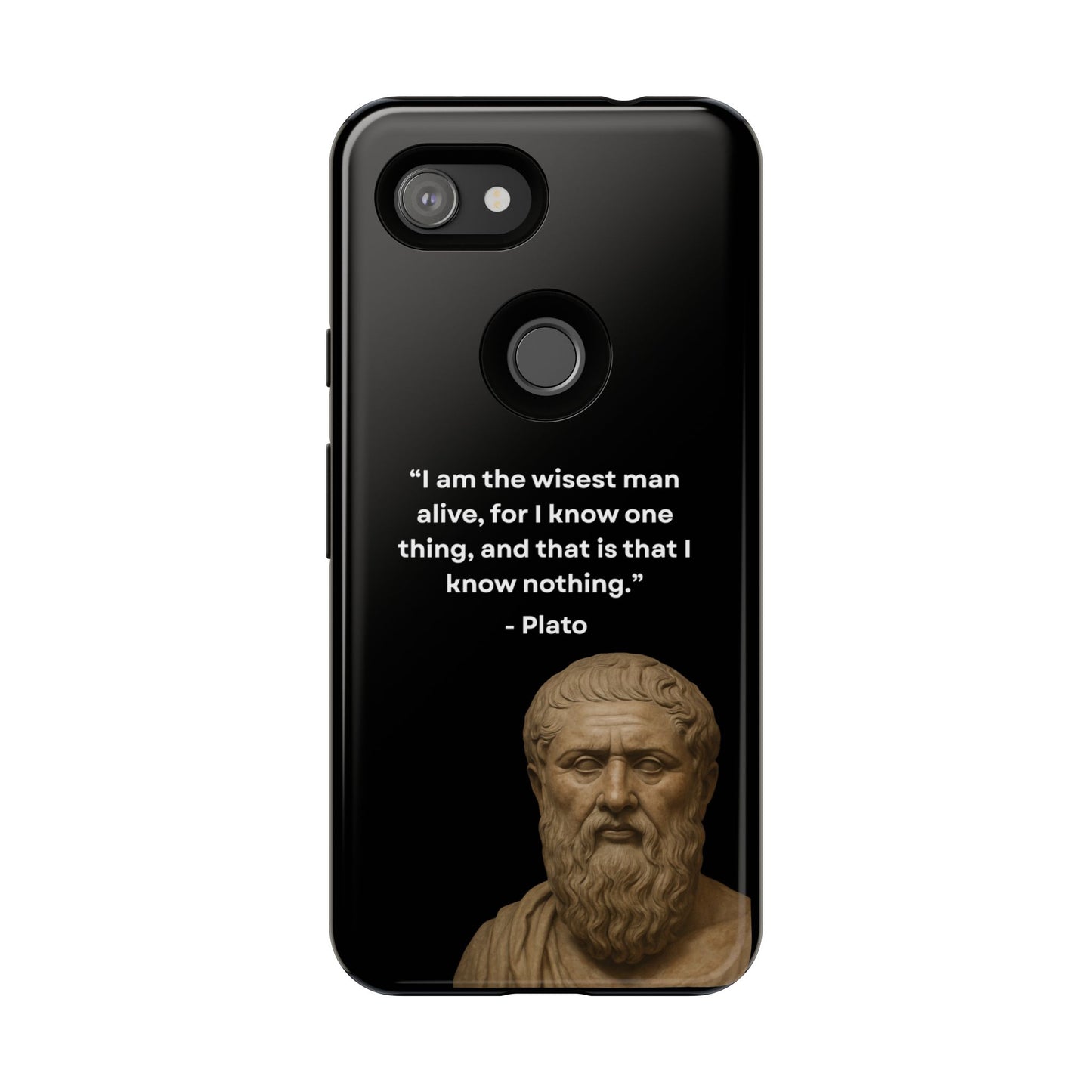 "Know Nothing, Own Wisdom" – Plato Tough Phone Case