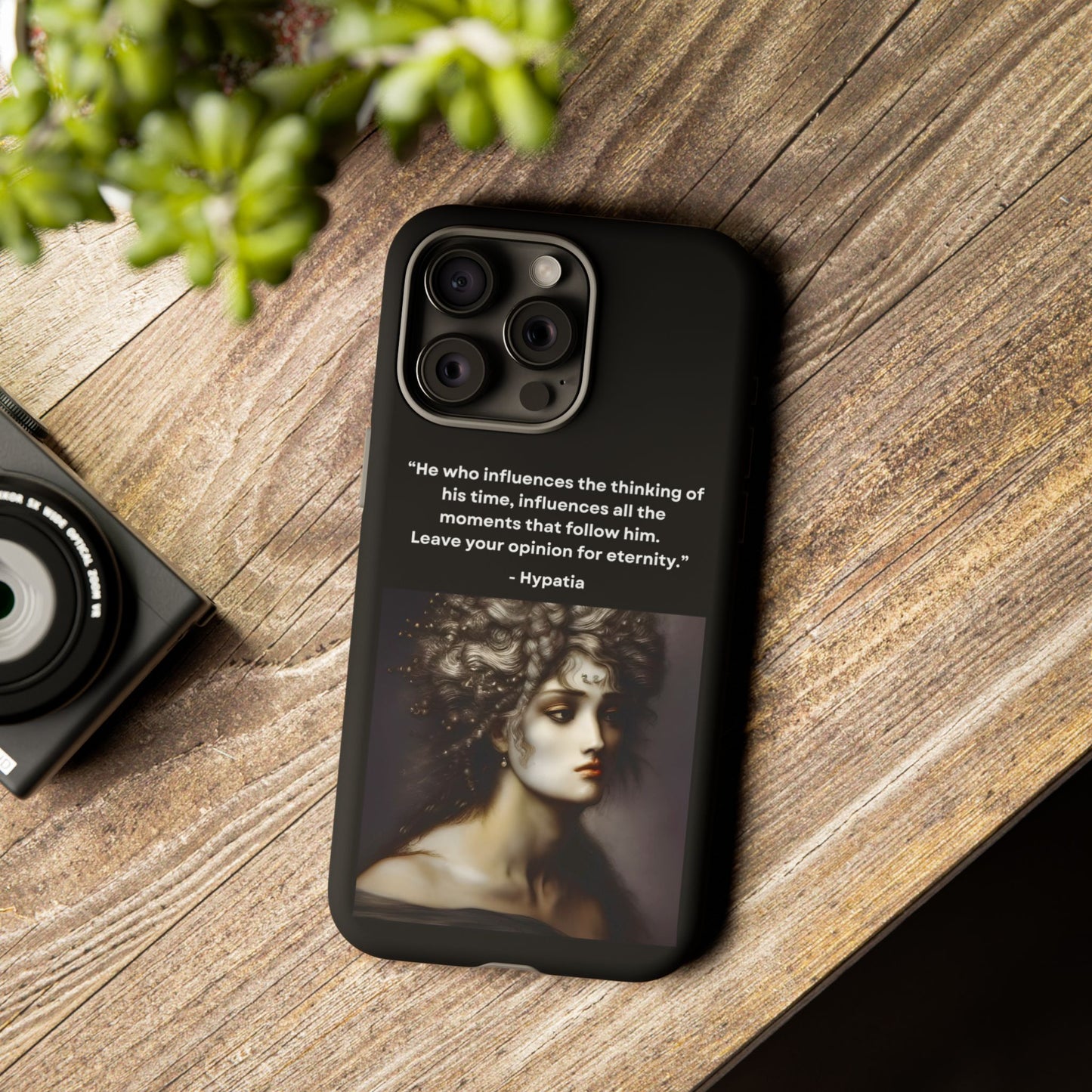 “Leave Your Mark” – Hypatia Quote Tough Phone Case