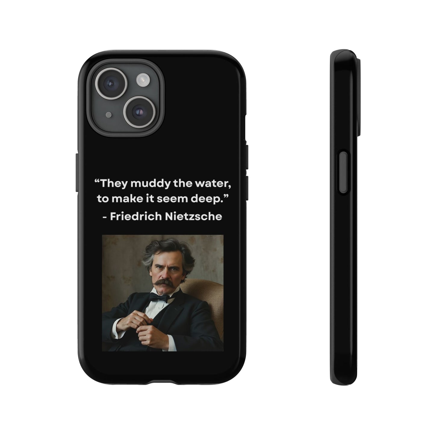 “False Depth” – Friedrich Nietzsche Quote Tough Phone Case