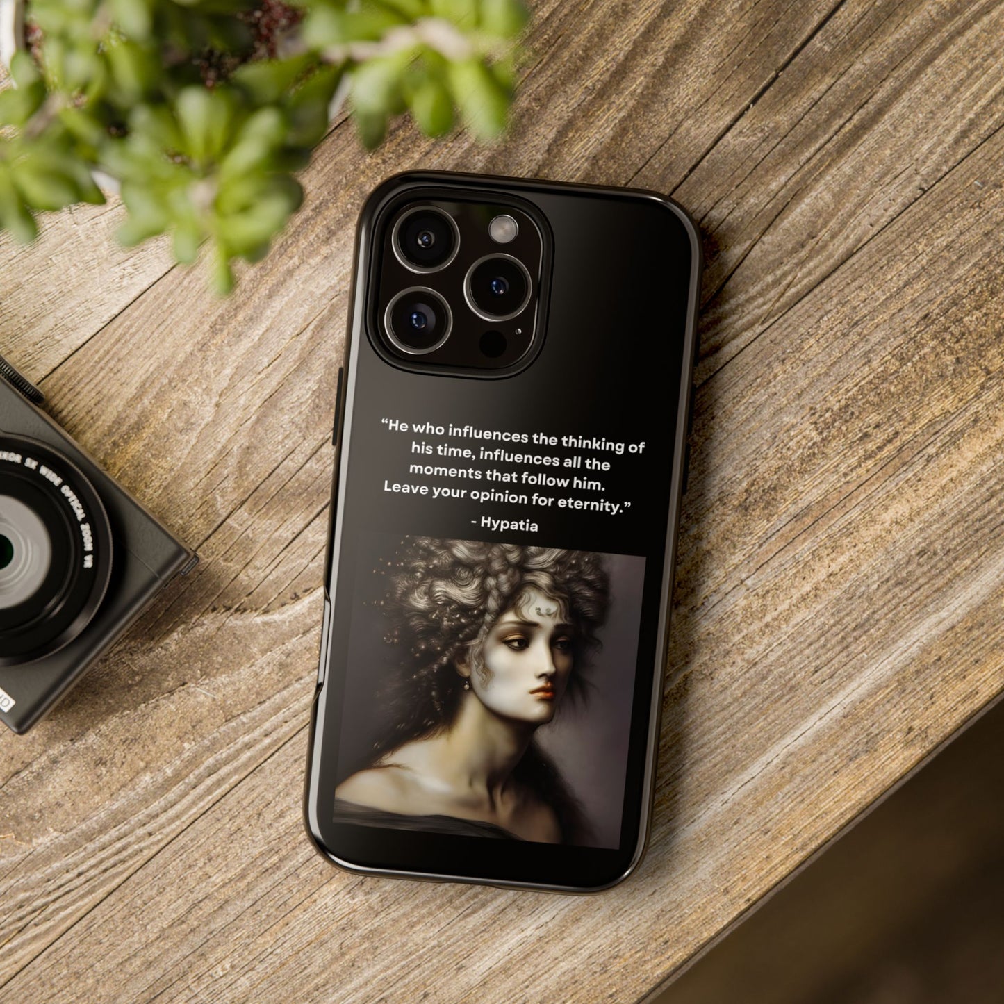 “Leave Your Mark” – Hypatia Quote Tough Phone Case