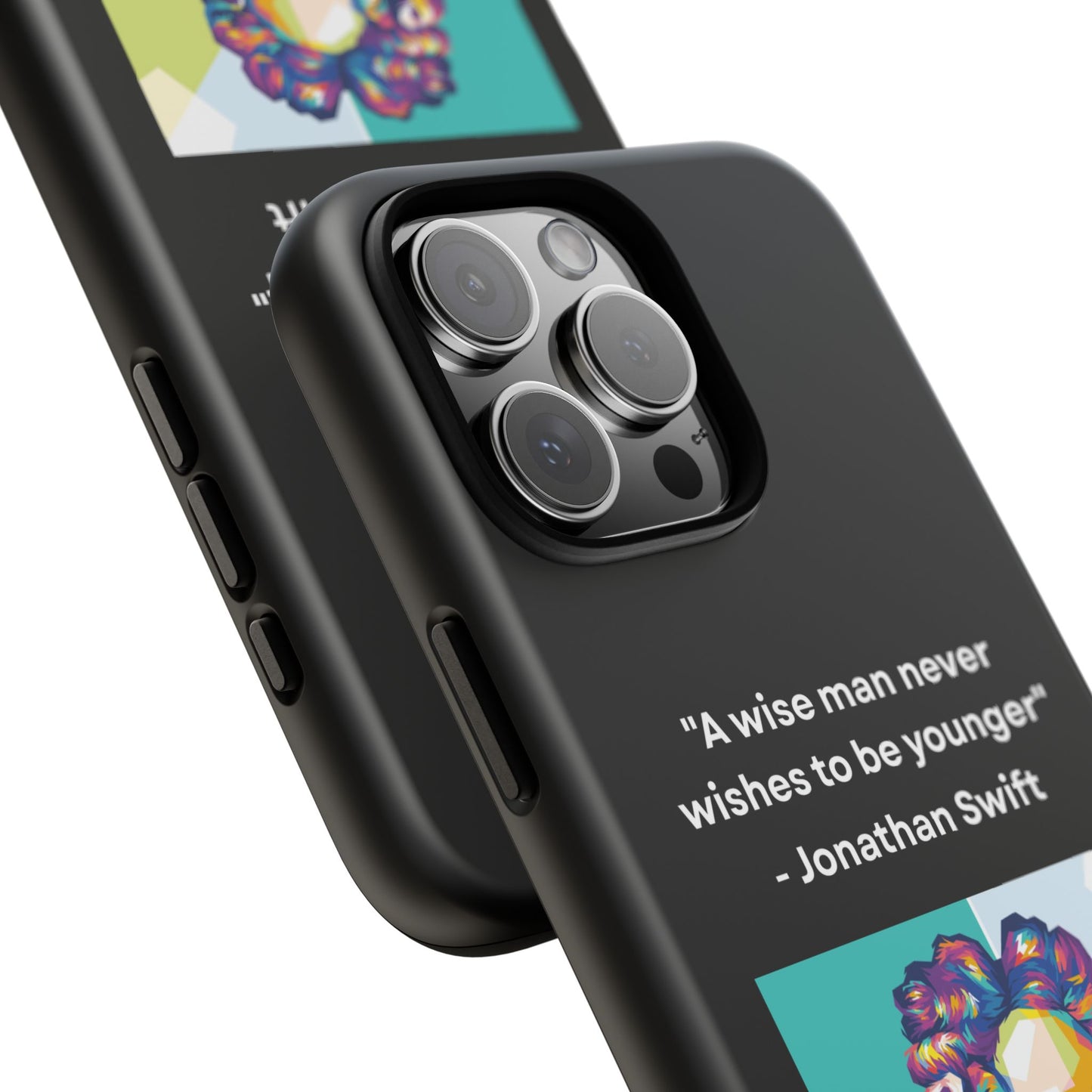 “Wisdom Over Youth” – Jonathan Swift Quote Tough Phone Case