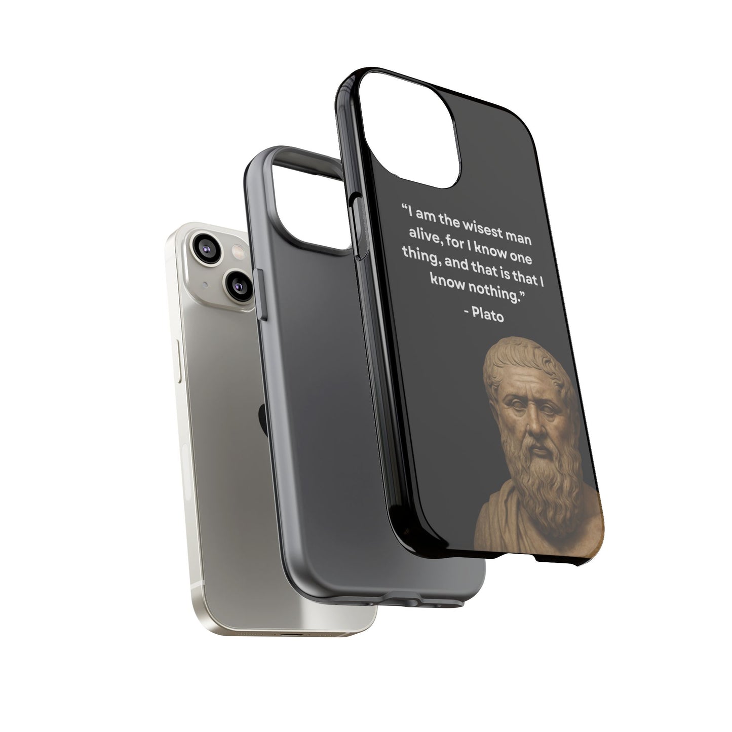 "Know Nothing, Own Wisdom" – Plato Tough Phone Case