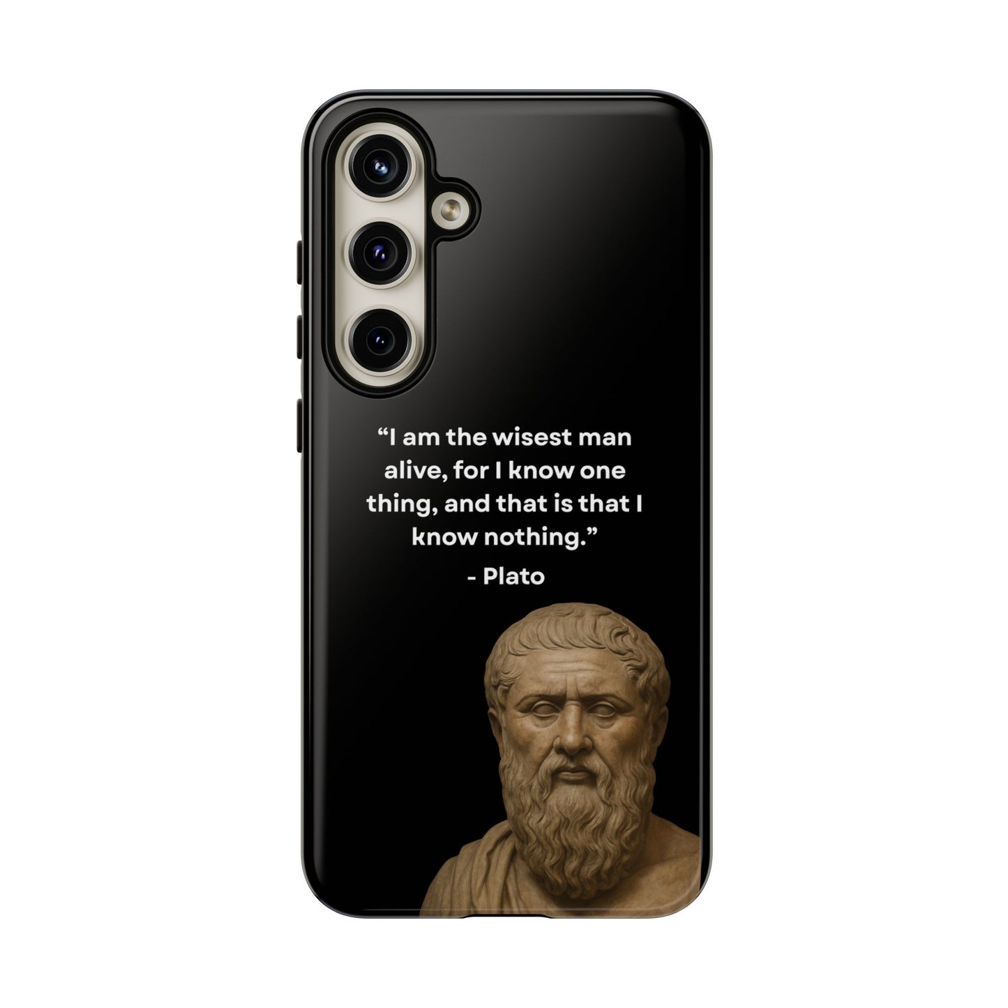 "Know Nothing, Own Wisdom" – Plato Tough Phone Case