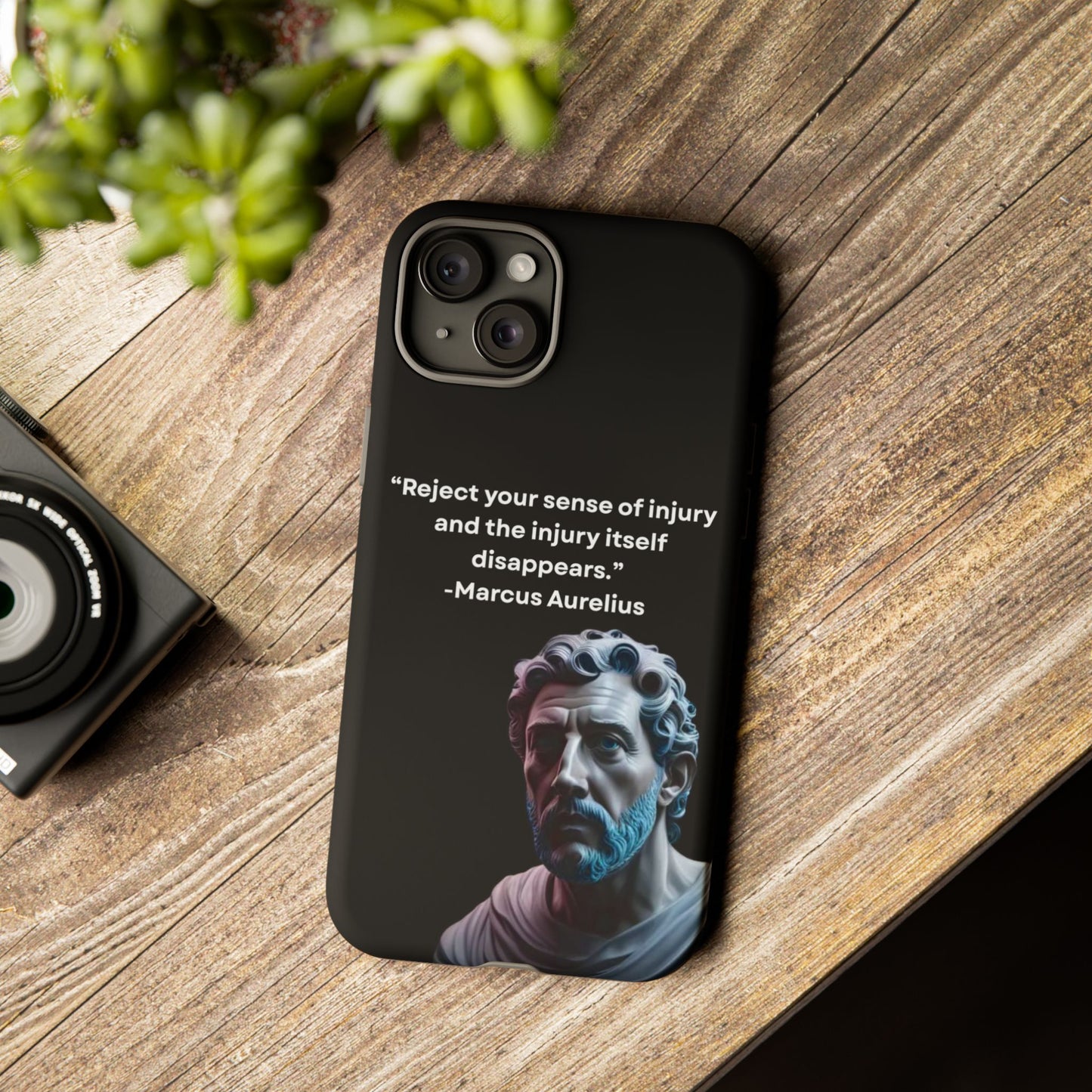“Strength Within” – Marcus Aurelius Quote Tough Phone Case