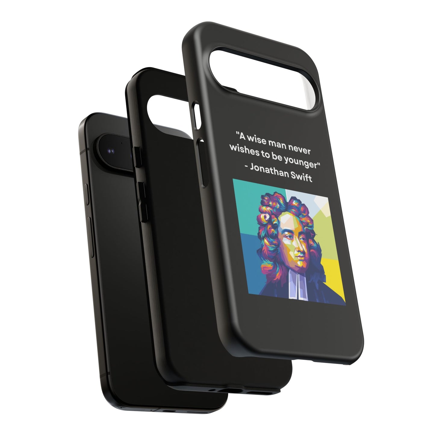 “Wisdom Over Youth” – Jonathan Swift Quote Tough Phone Case