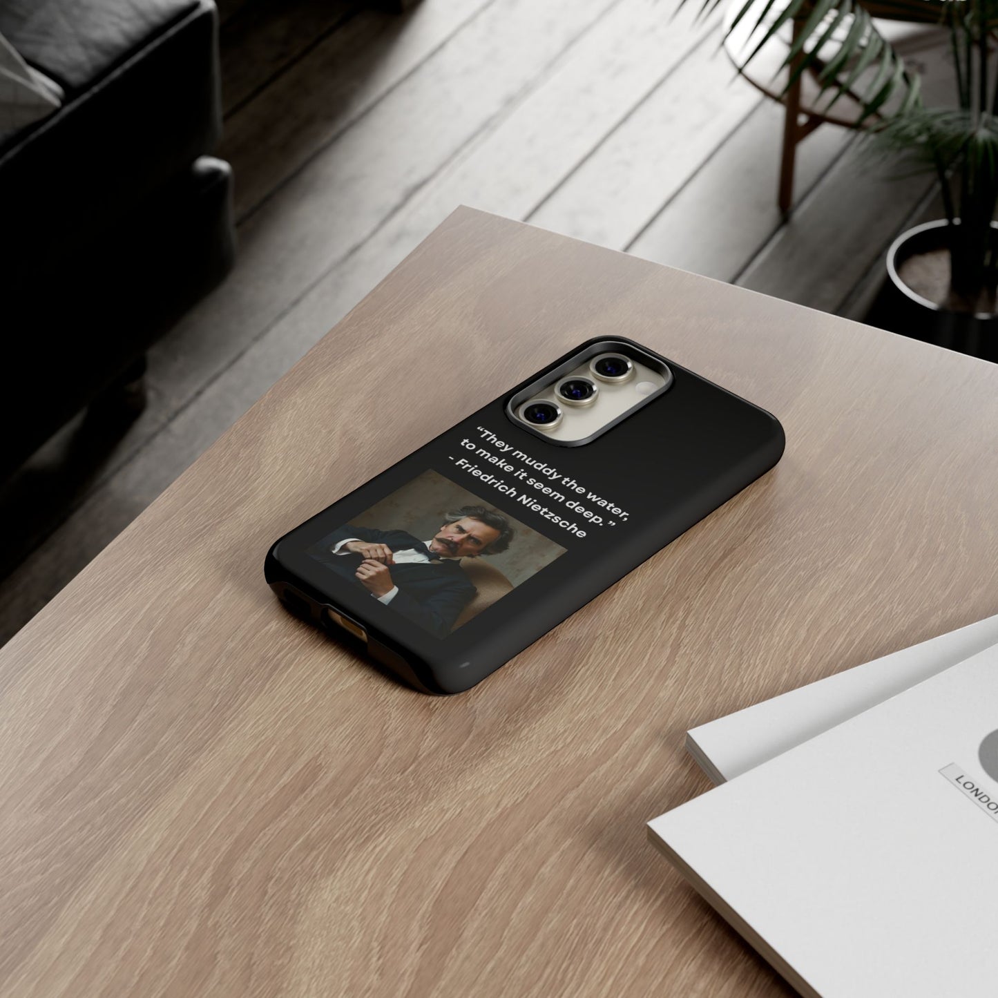 “False Depth” – Friedrich Nietzsche Quote Tough Phone Case