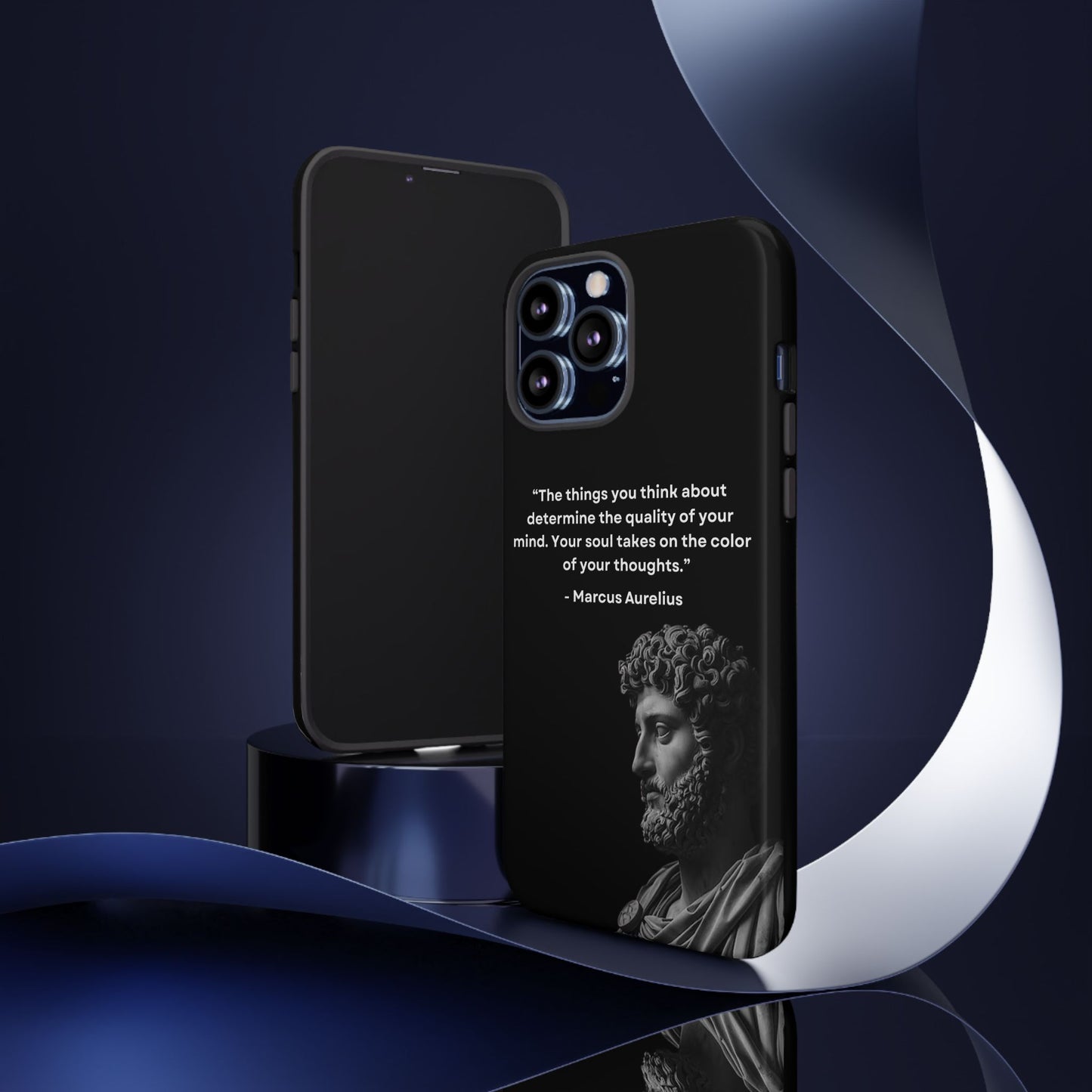 “Color of Thought” – Marcus Aurelius Quote Tough Phone Case
