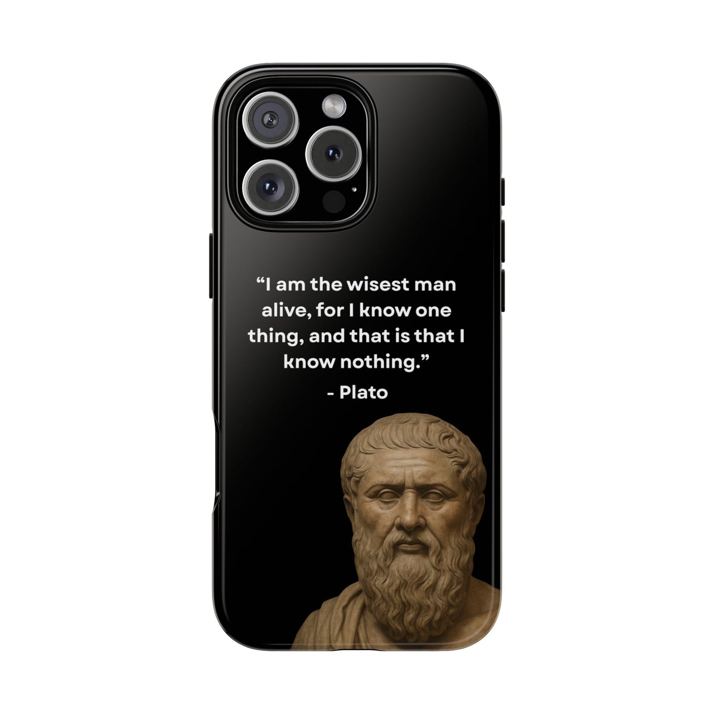 "Know Nothing, Own Wisdom" – Plato Tough Phone Case