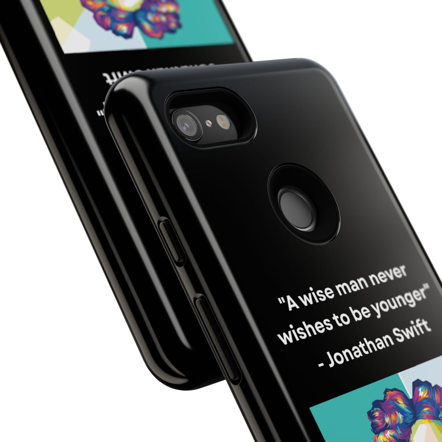 “Wisdom Over Youth” – Jonathan Swift Quote Tough Phone Case