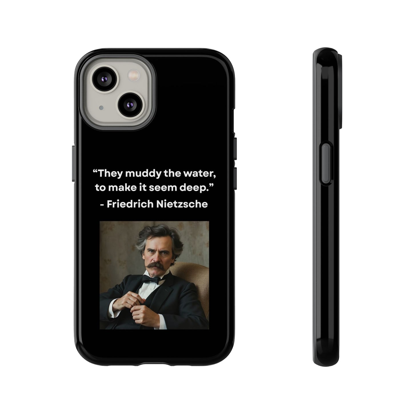 “False Depth” – Friedrich Nietzsche Quote Tough Phone Case