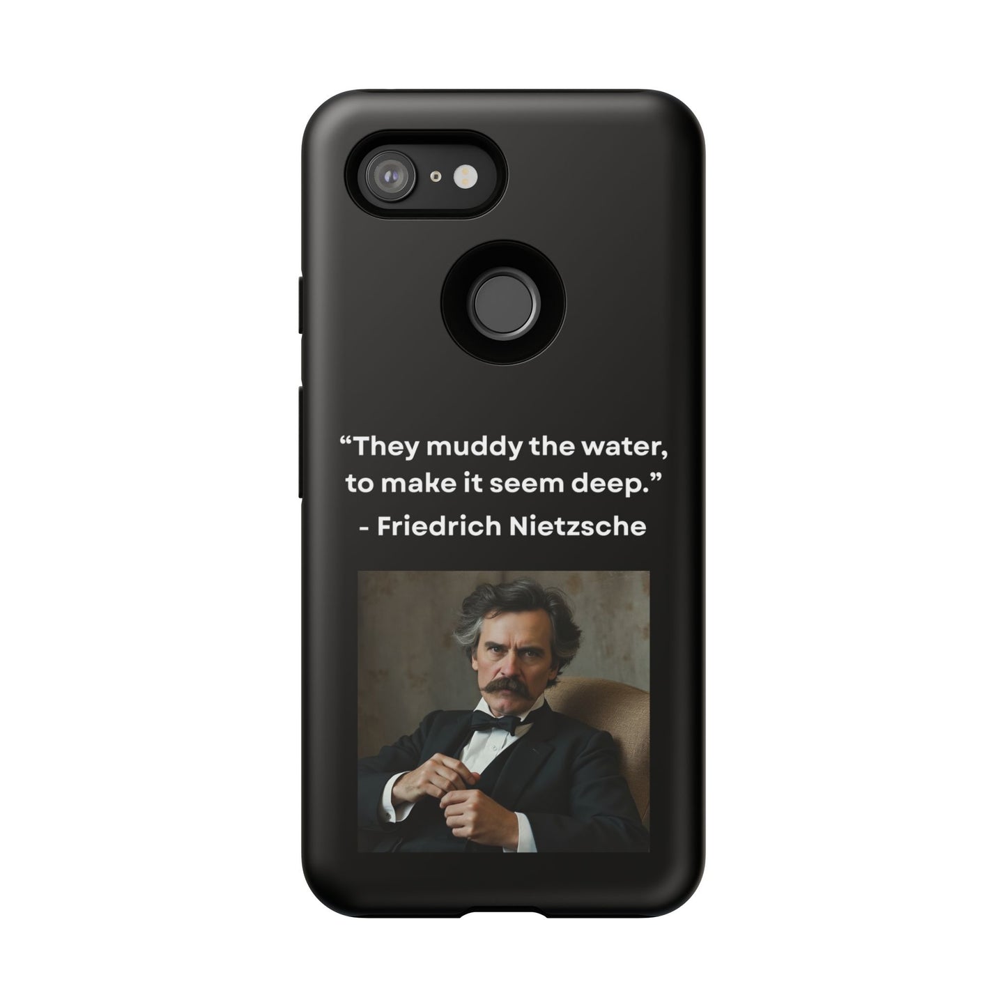 “False Depth” – Friedrich Nietzsche Quote Tough Phone Case