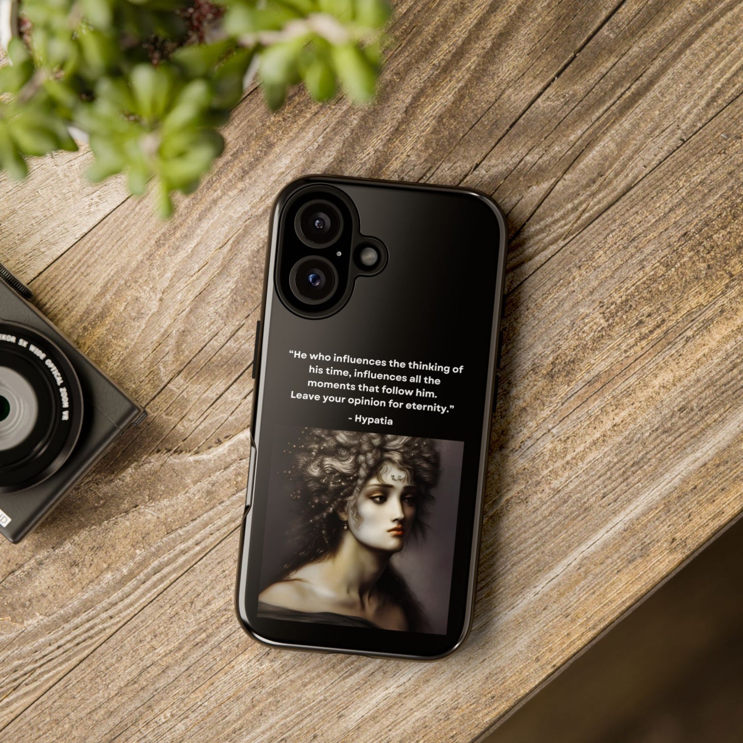 “Leave Your Mark” – Hypatia Quote Tough Phone Case
