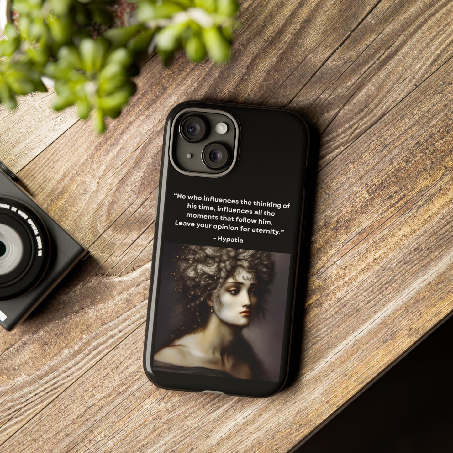 “Leave Your Mark” – Hypatia Quote Tough Phone Case