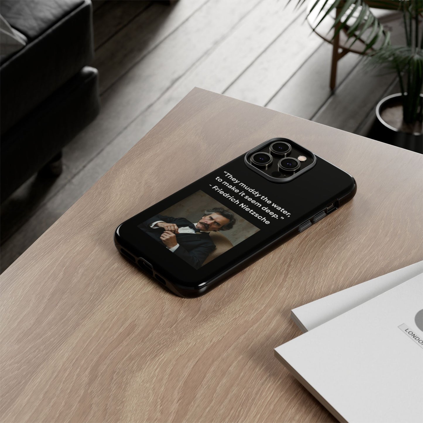 “False Depth” – Friedrich Nietzsche Quote Tough Phone Case