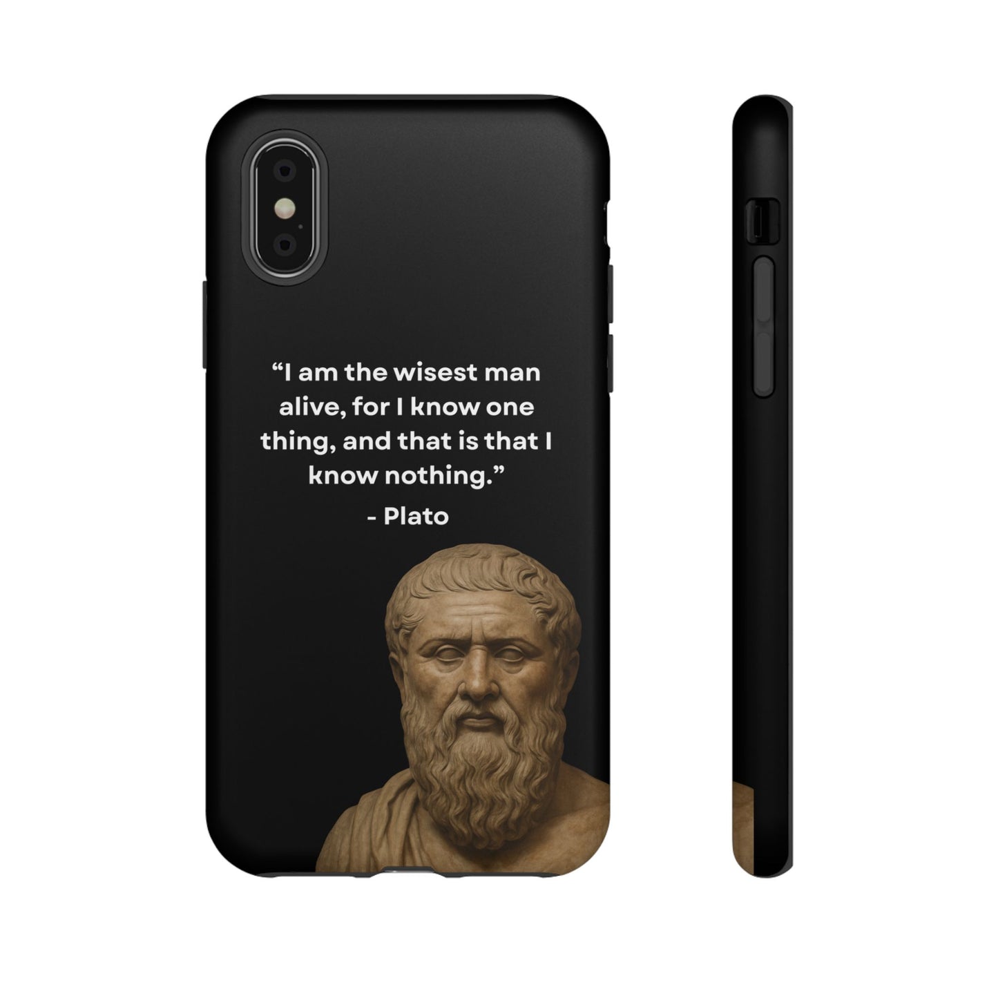 "Know Nothing, Own Wisdom" – Plato Tough Phone Case