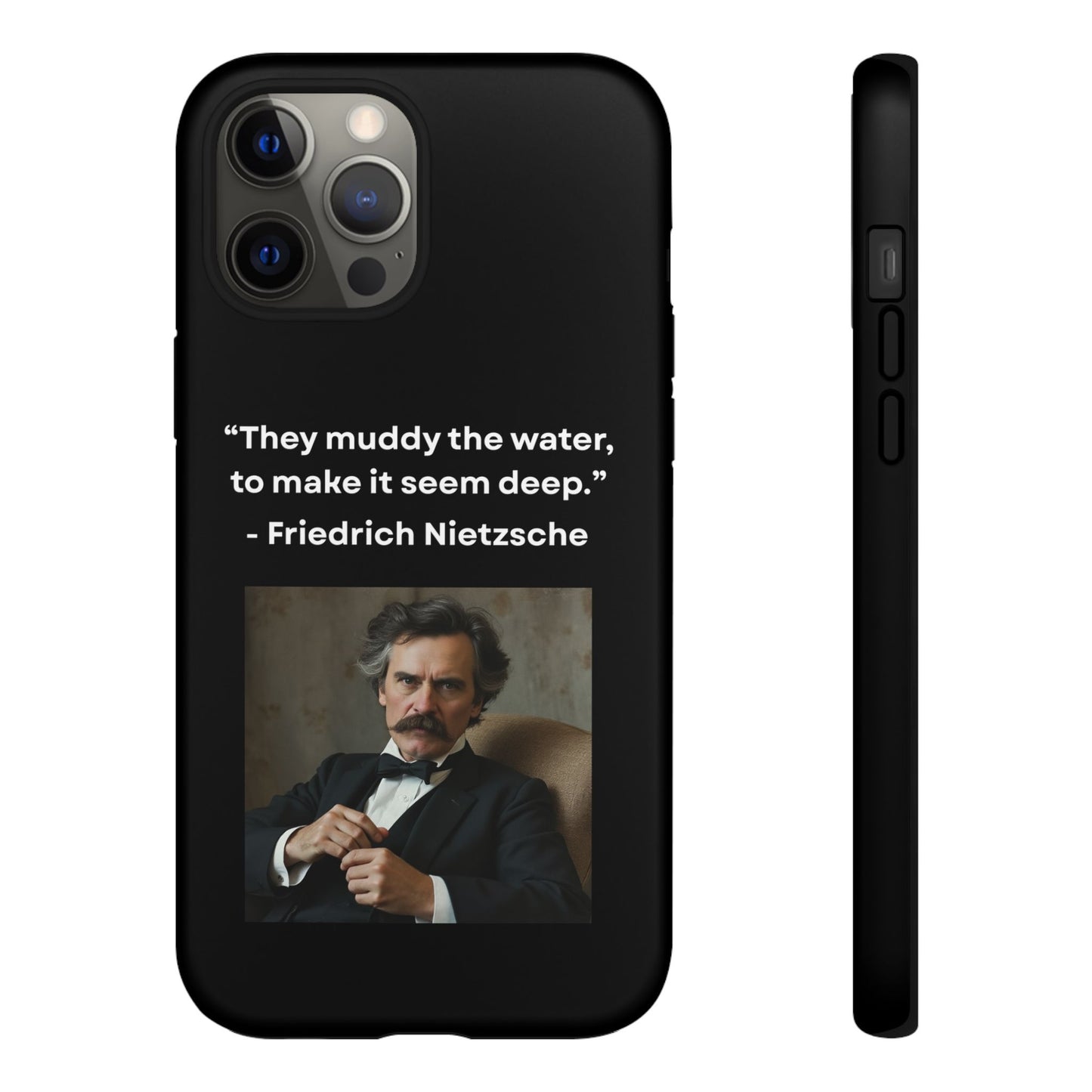 “False Depth” – Friedrich Nietzsche Quote Tough Phone Case