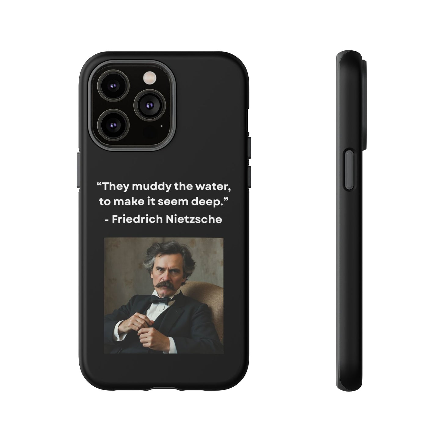 “False Depth” – Friedrich Nietzsche Quote Tough Phone Case