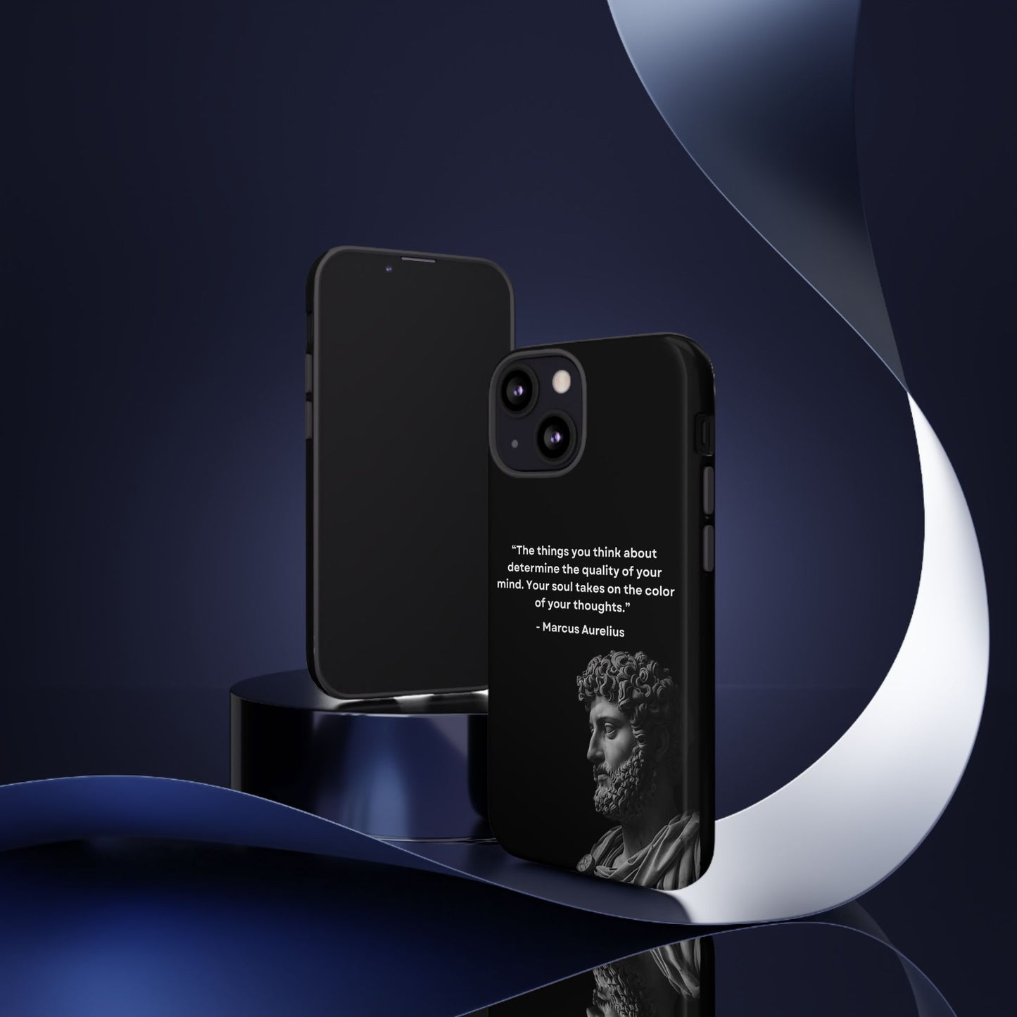 “Color of Thought” – Marcus Aurelius Quote Tough Phone Case