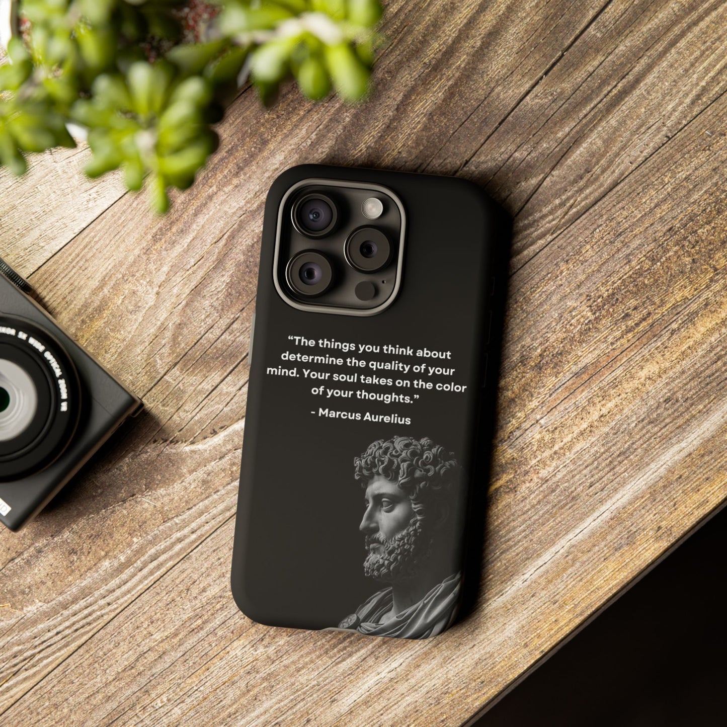 “Color of Thought” – Marcus Aurelius Quote Tough Phone Case
