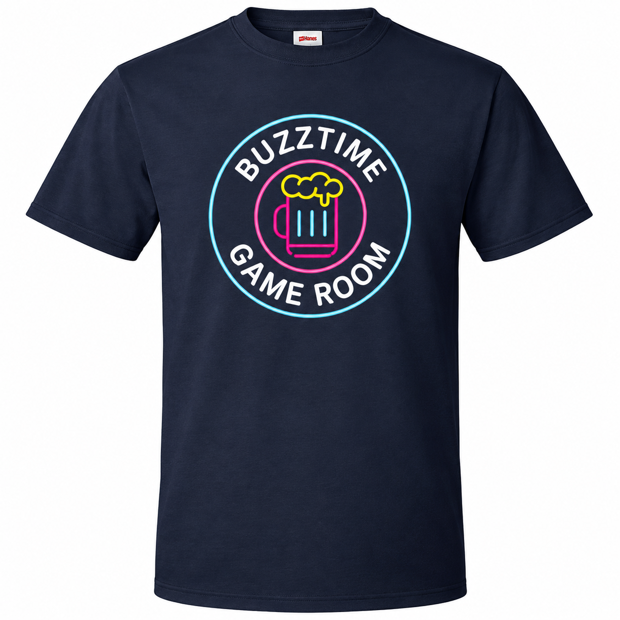 Buzztime Gameroom T-Shirt - Navy Blue