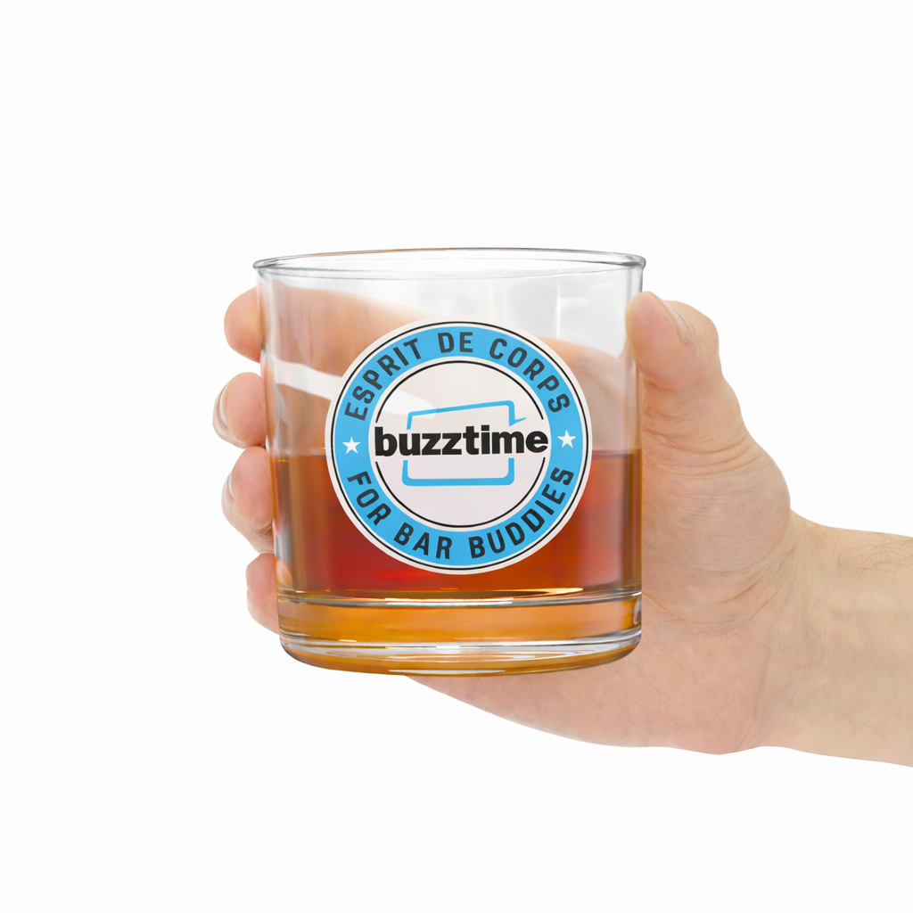 Buzztime Whiskey Glass