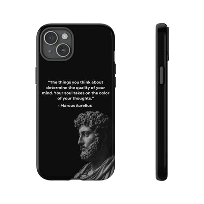 “Color of Thought” – Marcus Aurelius Quote Tough Phone Case