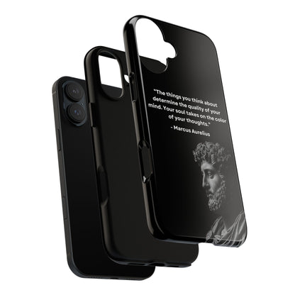 “Color of Thought” – Marcus Aurelius Quote Tough Phone Case